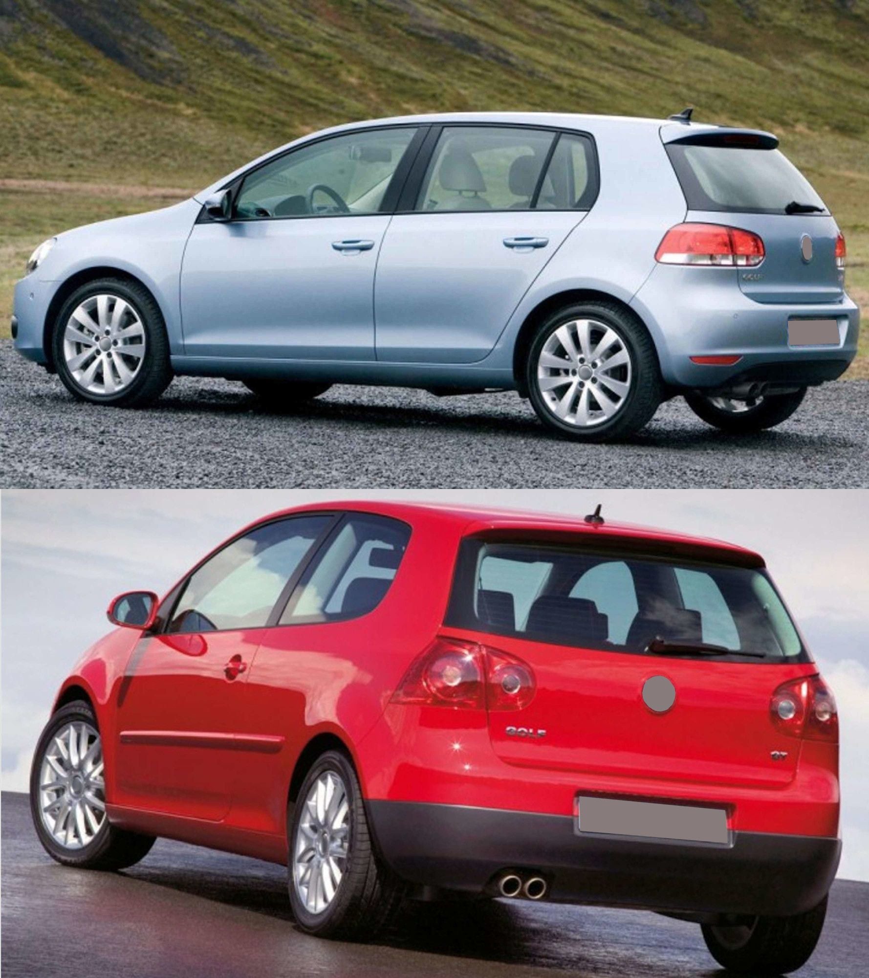 100B-437157 - Tappeto gomma baule - VW Golf V dal 2003-2008, Golf VI dal 2008-2012 bagagliaio con ruotino di scorta o ki