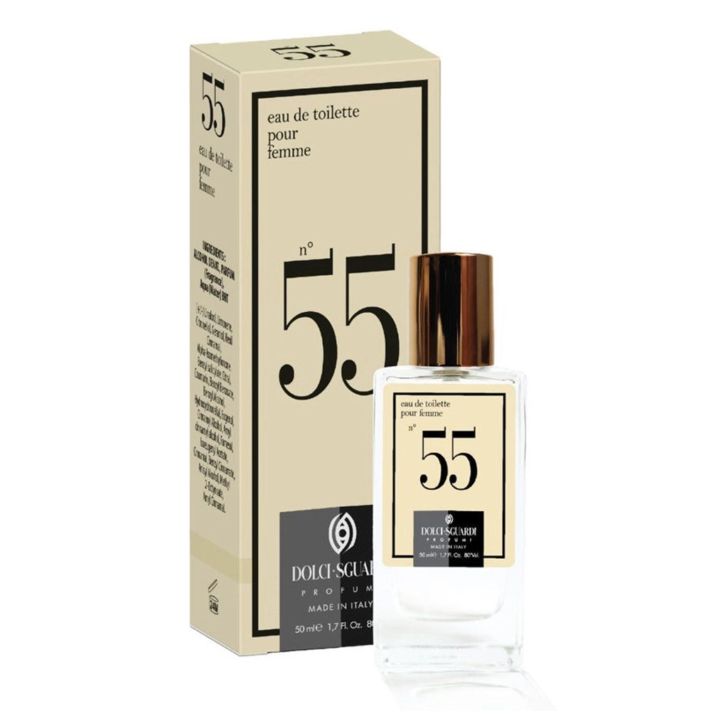 Trade Shop - Profumo Corpo Eau De Toilette Da Donna N°55 Da 50 Ml Fragranza Elegante Avvolgente 005922 -