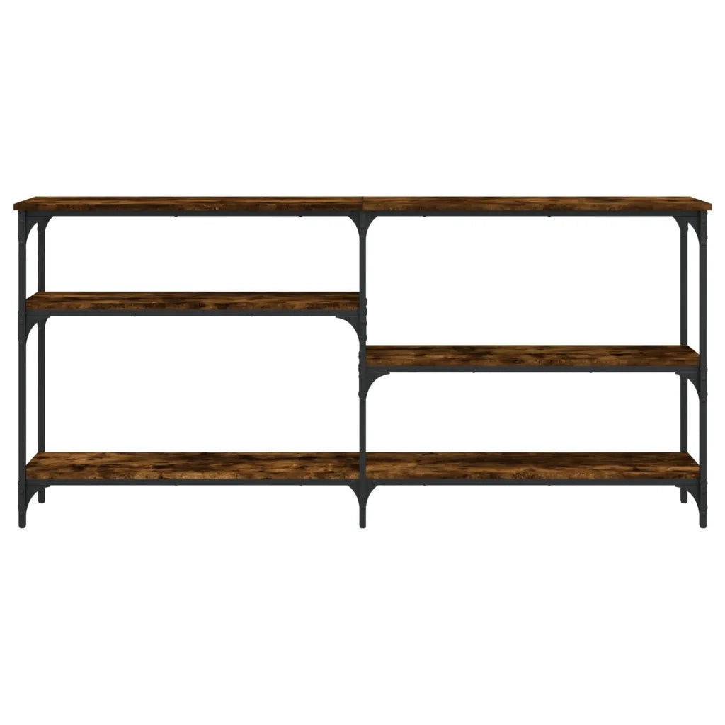 Tavolo Consolle | Tavolo d'Ingresso Rovere Fumo 160x29x75 cm in Legno Multistrato