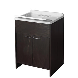 Lavatoio in resina 60x50 in kit colore wenge'