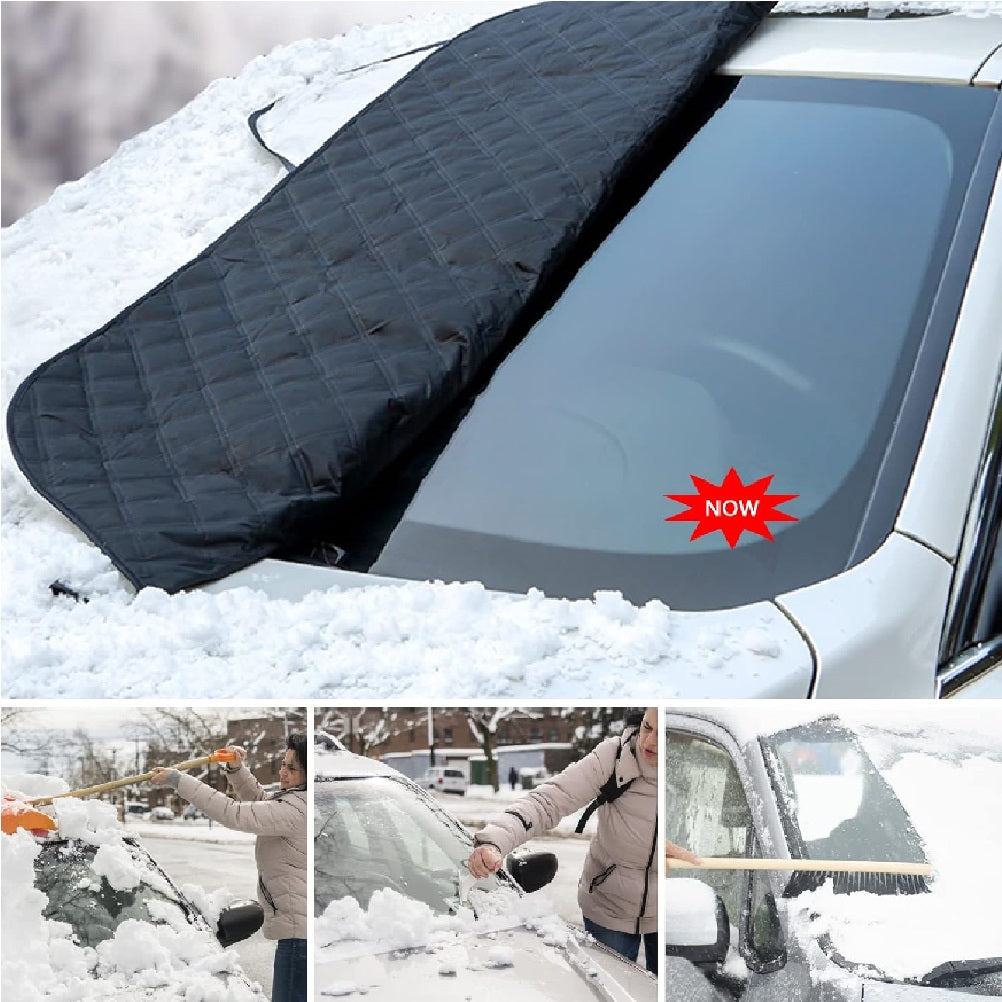 Protezione Termica Parabrezza e Specchietti Auto 145x100cm Anti Gelo Anti UV con Custodia