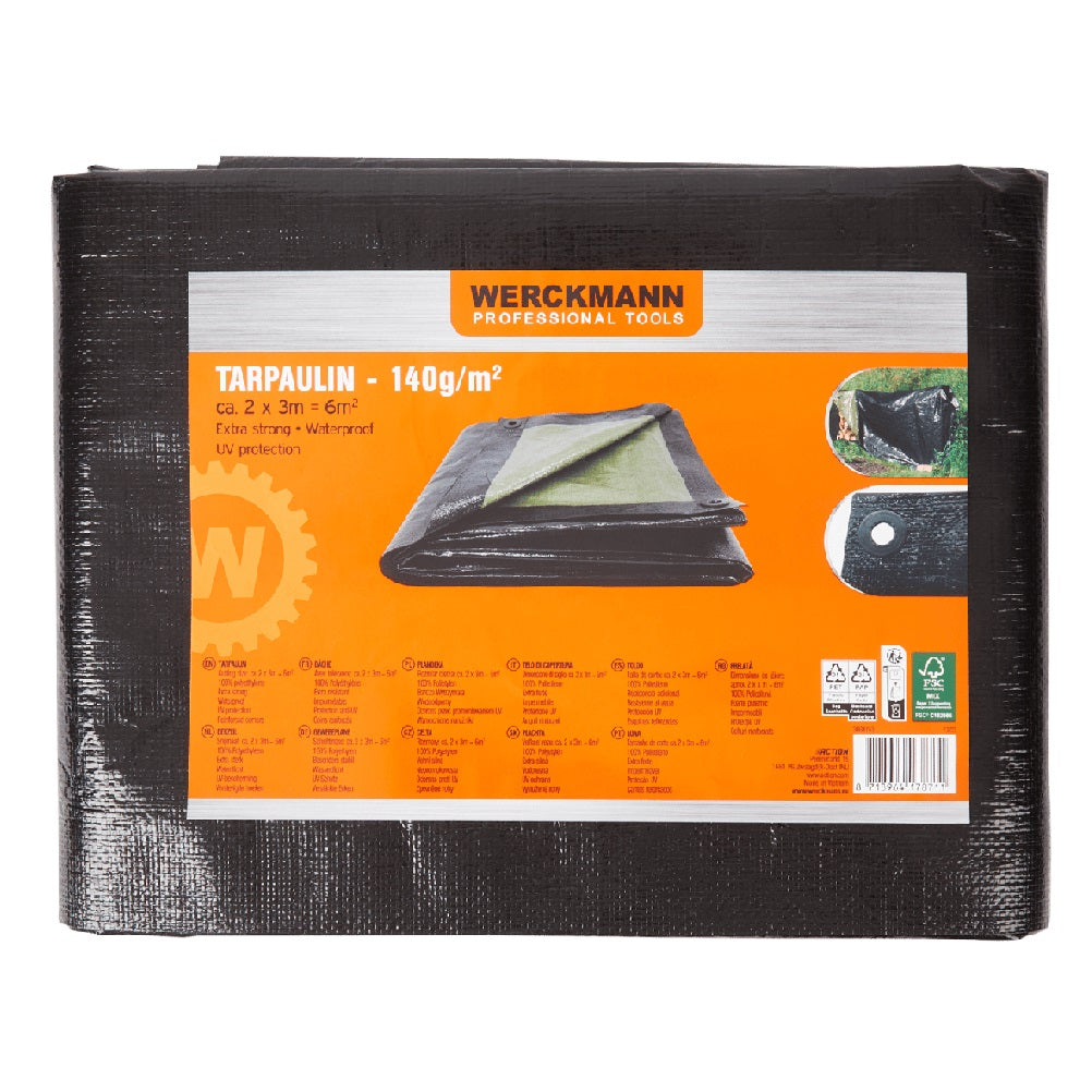 Telo Copertura Impermeabile 2x3mt Resistente Polietilene 140gr Protezione UV