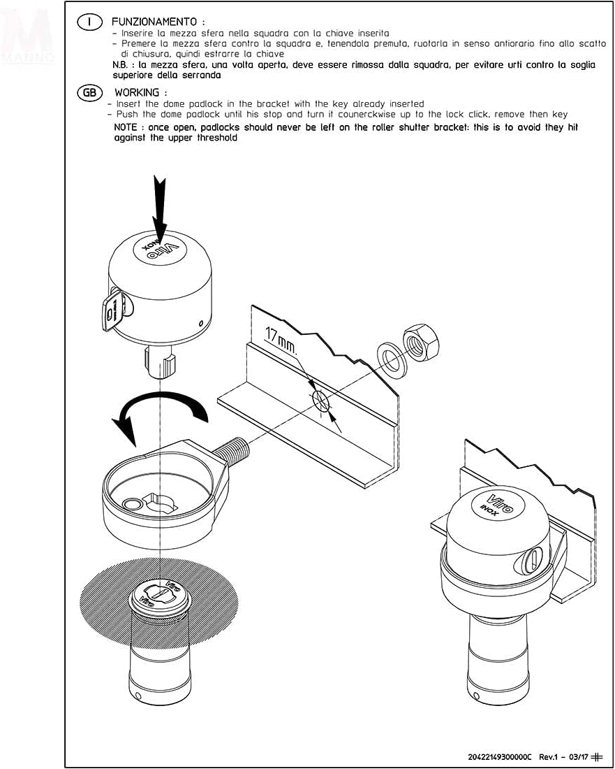 SISTEMA DI SICUREZZA VIRO ART.4221