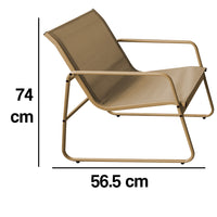 Set Salotto da Giardino con 2 Sedie Divano e Tavolino per Patio Esterno Beige