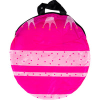 Tenda per Bambini Salvaspazio con Borsa Trasporto Gioco Rosa Interno e Esterno