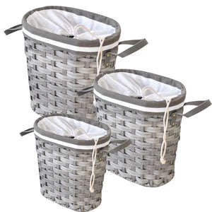 MAURY'S STYLE PORTABIANCHERIA IN SET DA 3 PZ IN COLORE  GRIGIO