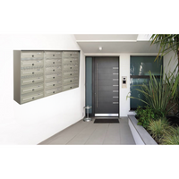 ALUBOX SLIM Cassette Postali Condominiali 18 Posti 75X116X30 Cm In Lamiera Zincata E Alluminio Cassetta Postale Da Esterno Condominiale Sistema Anti Prelievo Resistente All'Acqua