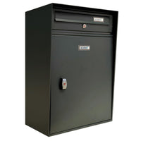 ALUBOX MODULAR LP Cassetta Posta Con Vano Portapacchi Cassetta Postale Singola 63X39X30 Cm Formato Rivista A4 Cassetta Postale Da Esterno Sportello In Alluminio Sistema Anti Prelievo