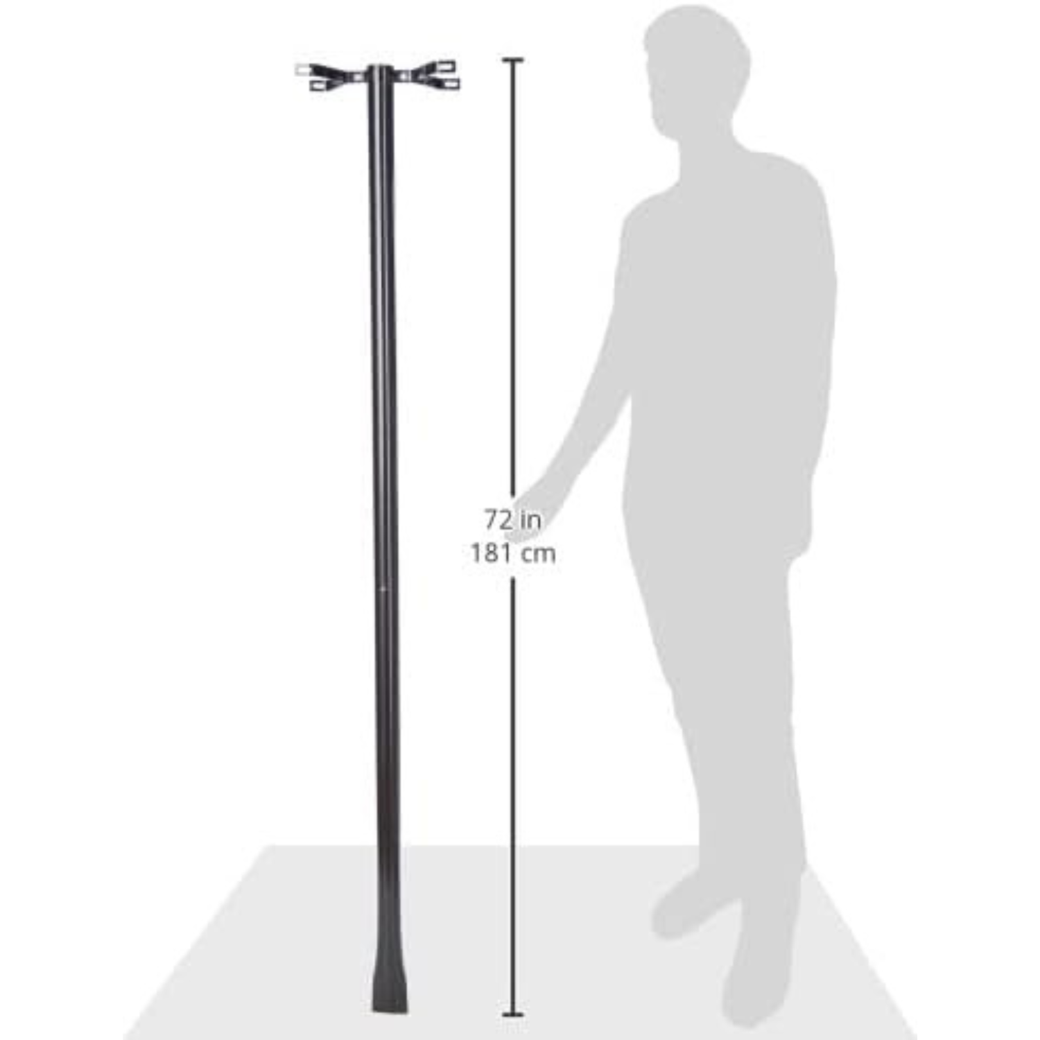 ALUBOX Palo Di Sostegno Per Cassetta Posta Americana In Lamiera Zincata Palo Per Cassetta Postale Da Esterno Altezza 145 Cm