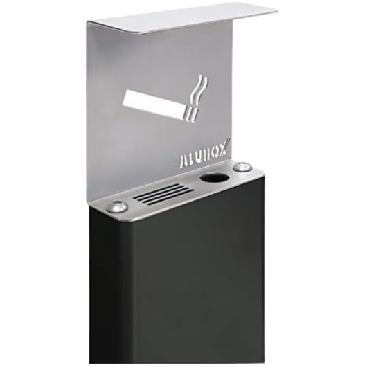 ALUBOX Posacenere Da Esterno Autoportante 30X30X98 Cm Portacenere Da Esterno Made In Italy In Acciaio Inox E Alluminio Posacenere Esterno Ideale Per Esercizi Commerciali COLORE: ARGENTO