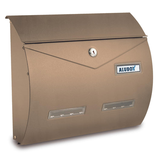 ALUBOX BUSTA Cassetta Posta Formato Rivista 31,5X37,5X10,2 Cm Cassetta Postale Con Sistema Anti Effrazione E Apertura A Vasistas Cassetta Postale Da Esterno Antipioggia Anticorrosione COLORE: SABBIA