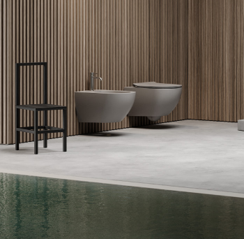 Bidet sospeso - Centrica - Hatria Colori Hatria Sanitari: Cemento Opaco