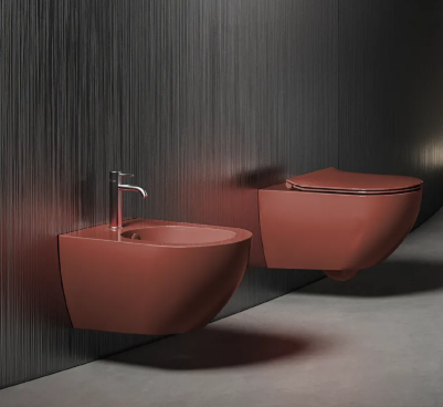 Bidet sospeso - Centrica - Hatria Colori Hatria Sanitari: Terre di Siena lucido