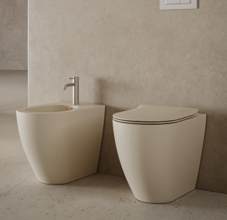Bidet filomuro - Centrica - Hatria Colori Hatria Sanitari: Selva Opaco