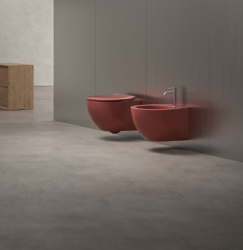Bidet sospeso - Planeta - Hatria Colori Hatria Sanitari: Cemento Opaco