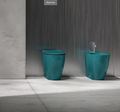 Bidet filomuro - Planeta - Hatria Colori Hatria Sanitari: Cenere Opaco