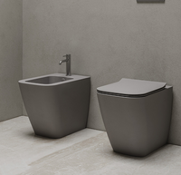 Vaso filomuro traslato con sistema Vortex - Tecna - Hatria Colori Hatria Sanitari: Tortora lucido