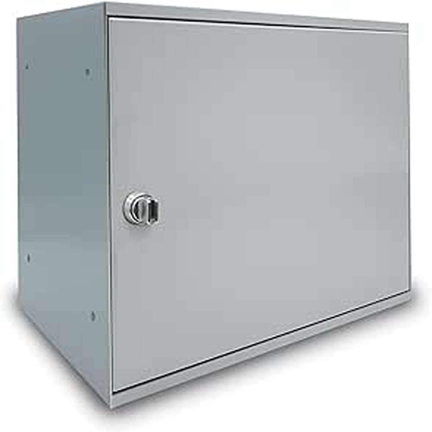 ALUBOX EASYBOX Cassetta Per Pacchi Corriere 33X27X40 Cm Cassetta Postale Pacchi In Lamiera Zincata COLORE: ARGENTO