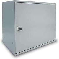 ALUBOX EASYBOX Cassetta Per Pacchi Corriere 33X27X40 Cm Cassetta Postale Pacchi In Lamiera Zincata COLORE: ARGENTO