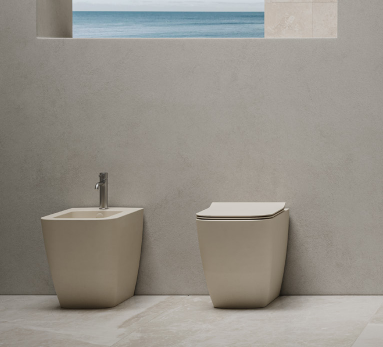 Bidet filomuro - Tecna - Hatria Colori Hatria Sanitari: Selva Opaco