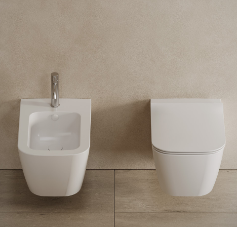 Bidet sospeso - Tecna - Hatria Colori Hatria Sanitari: Cenere Opaco