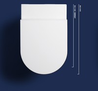 Vaso filomuro bianco lucido - Fusion - Hatria