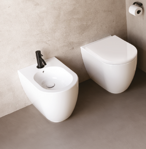 Bidet filomuro bianco lucido - Fusion - Hatria