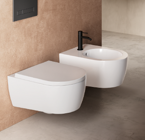 Bidet sospeso bianco lucido - Fusion Compact - Hatria