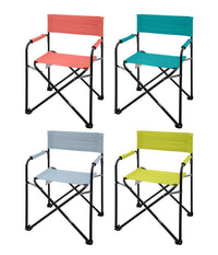 Sedia regista struttura in acciaio - vari colori - La Dea Sedia Colore: Azzurro