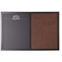 Bacheca Memo Lavagna Magnetica e Sughero Combinata 60x40cm con Accessori inclusi