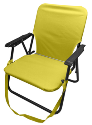 Sedia Spiaggina struttura in acciaio - vari colori - La Dea Sedia Colore: Giallo