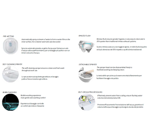 Vaso filomuro automatizzato - bianco - HSmart- Hatria