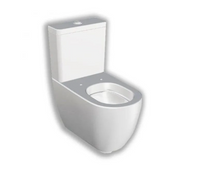 Vaso filomuro monoblocco senza brida - bianco - Fusion - Hatria