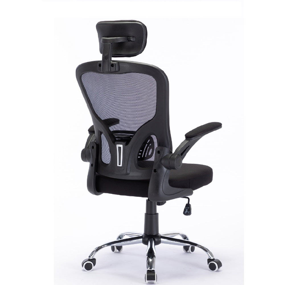 Sedia Ufficio Ergonomica con Schienale Alto Poggiatesta e Braccioli Regolabili