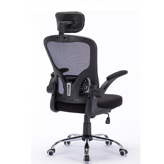 Sedia Ufficio Ergonomica con Schienale Alto Poggiatesta e Braccioli Regolabili