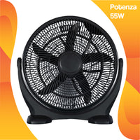 Ventilatore da Tavolo Pavimento Nero 40 cm Potenza 44 Watt Oscillante Silenzioso