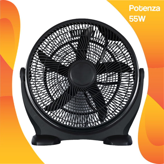 Ventilatore da Tavolo Pavimento Nero 40 cm Potenza 44 Watt Oscillante Silenzioso