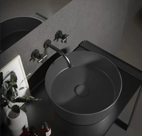 Lavabo da appoggio 07.00 - Happy Hour Slim - Hatria Colori Hatria Sanitari: Nero Opaco