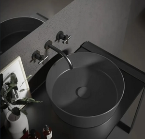 Lavabo da appoggio 07.00 - Happy Hour Slim - Hatria Colori Hatria Sanitari: Nero Opaco