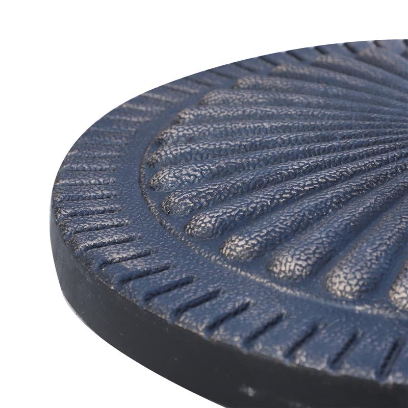 BASE PER OMBRELLONE TONDA IN RESINA 49 X 32 CM IN COLORE ANTRACITE