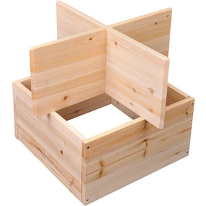 MOBILETTO PORTABOTTIGLIE PER VINI E LIQUORI 24 BOTTIGLIE LEGNO NATURALE