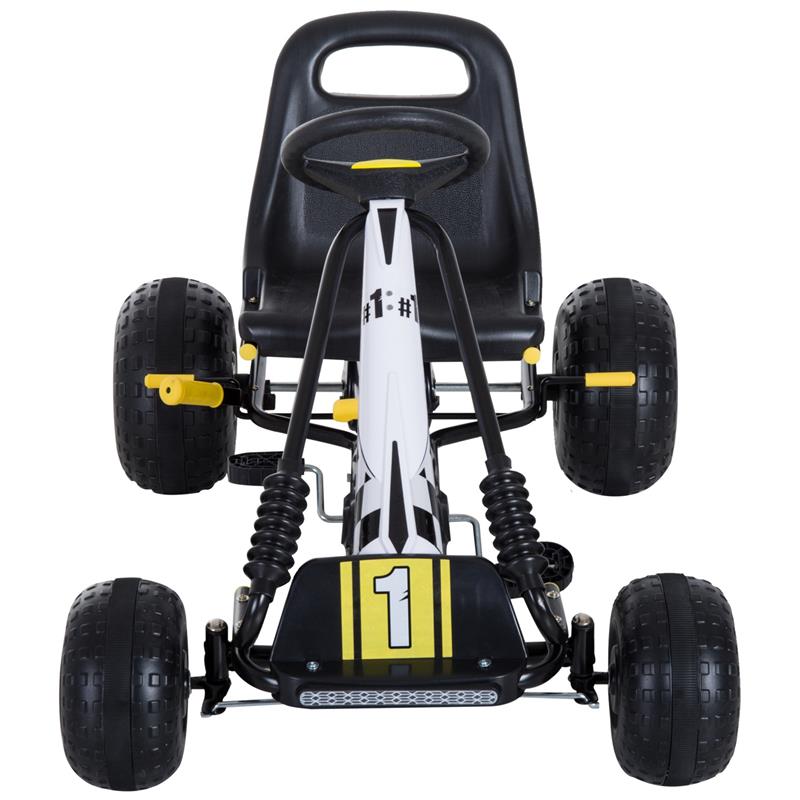 GO-KART A PEDALI PER BAMBINI NERO E GIALLO