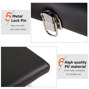 LETTINO MASSAGGIO PIEGHEVOLE IN LEGNO ALTEZZA REGOLABILE E CUSTODIA DA TRASPORTO