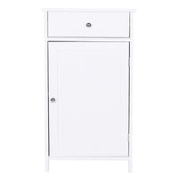 MOBILETTO DA BAGNO CON ANTA E CASSETTO BIANCO 43 X 34 X 77CM