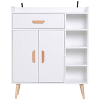 MOBILETTO CON PIEDINI 80 X 29.5 X 96 CM IN LEGNO DI PINO BIANCO