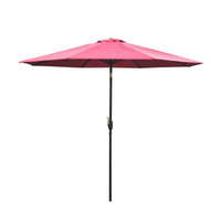 OMBRELLONE DA GIARDINO CON MANOVELLA E TESTA INCLINABILE 300 X 245 CM ROSSO