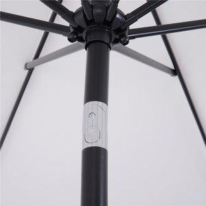 OMBRELLONE DA GIARDINO 300 CM INCLINABILE CON PALO SMONTABILE BIANCO