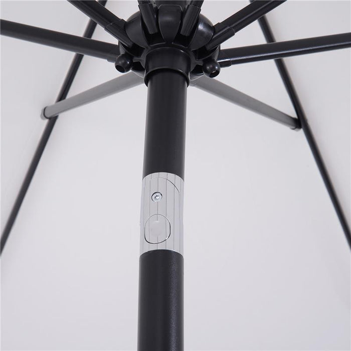 OMBRELLONE DA GIARDINO 300 CM INCLINABILE CON PALO SMONTABILE BIANCO