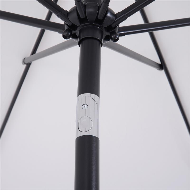 OMBRELLONE DA GIARDINO 300 CM INCLINABILE CON PALO SMONTABILE BIANCO