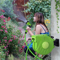 RULLO AVVOLGITUBO RIAVVOLGIMENTO AUTOMATICO CON UGELLO MULTIFUNZIONALE 20 M